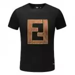 fendi  crewneck t-shirt new season embroidery ff black